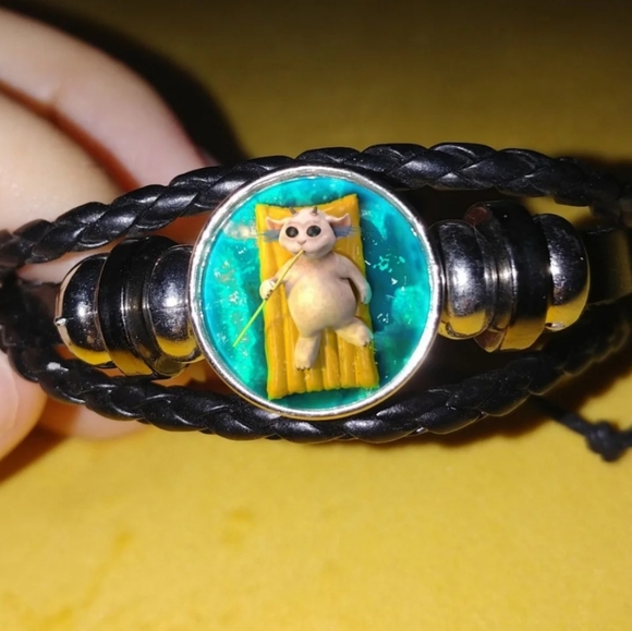 Handmade Twenty One Pilots NED Chlorine Vegan Leather Snap Charm Bracelet - Picture 4 of 6
